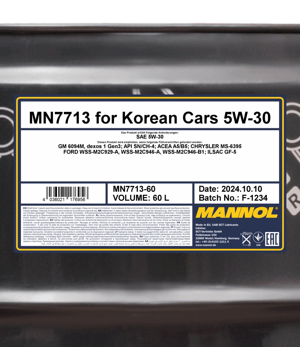 MN7713 for Korean Cars 5W-30