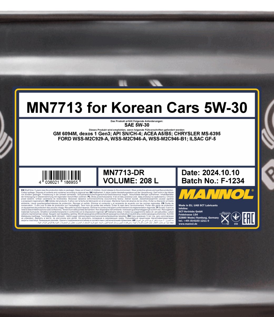 MN7713 for Korean Cars 5W-30
